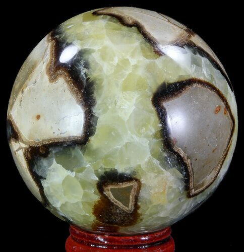 Polished Septarian Sphere - Madagascar #67836